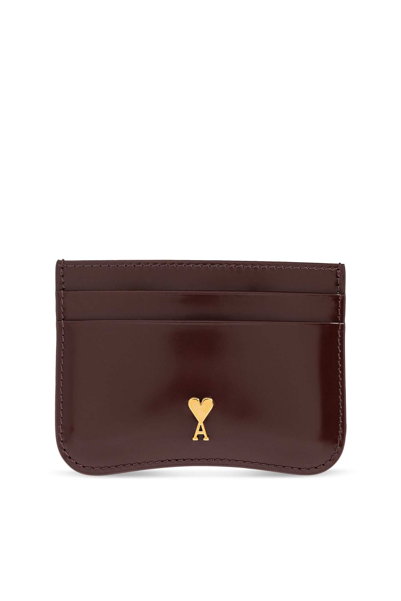 Burgundy Card holder Ami Alexandre Mattiussi - Vitkac GB